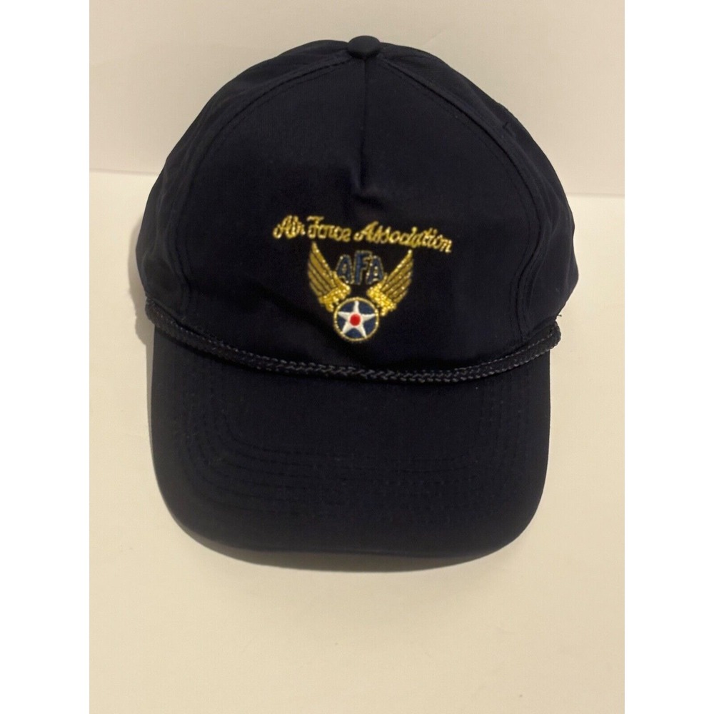 Vintage AFA Air Force Association hat corded cap‎ blue snapback VTG